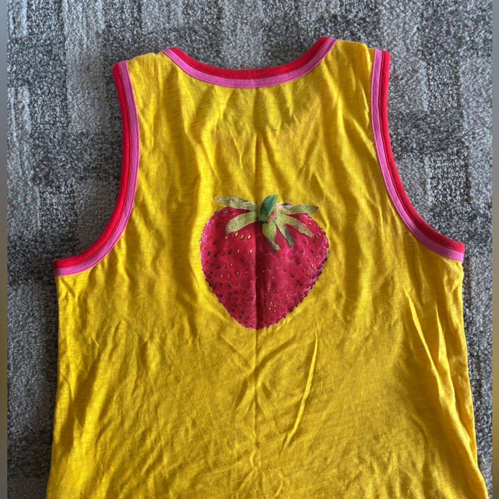 Edie Parker x J Crew Strawberry Tank - Picture 4 of 4